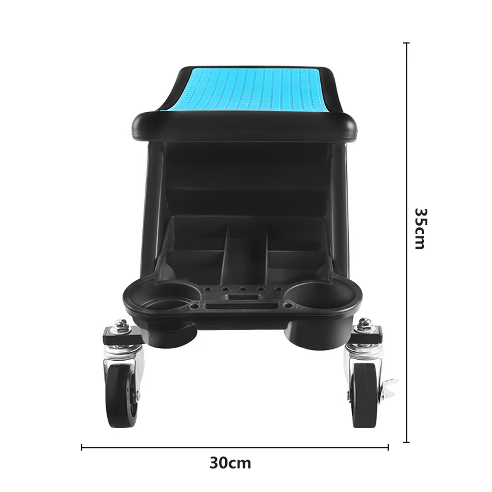 مقعد أدوات تجميل السيارة المتحرك مع صواني تخزين للأدوات #3