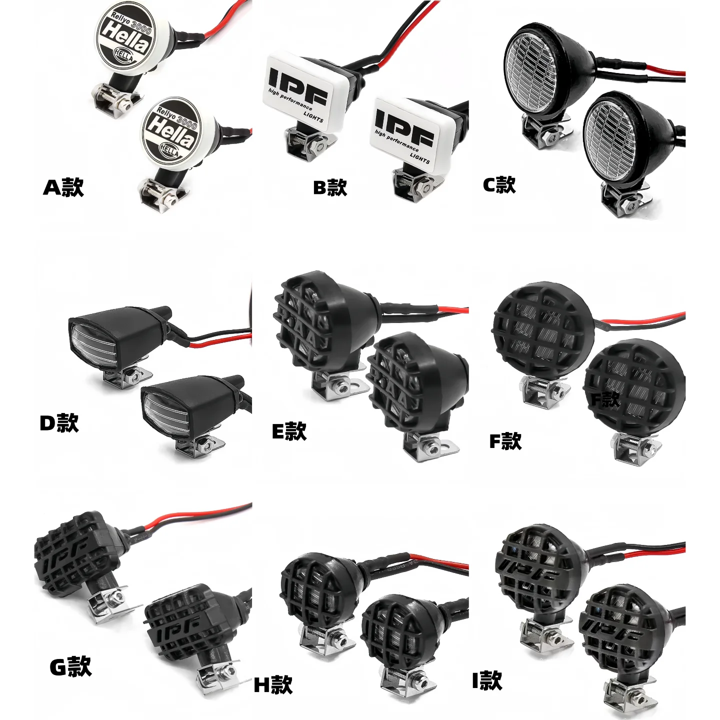 

Фонарь для радиоуправляемых моделей 1/10: 3D-имитация квадратного светильника на крышу и точечный прожектор для SCX10 TRX4, запчасти для тюнинга RC-моделей