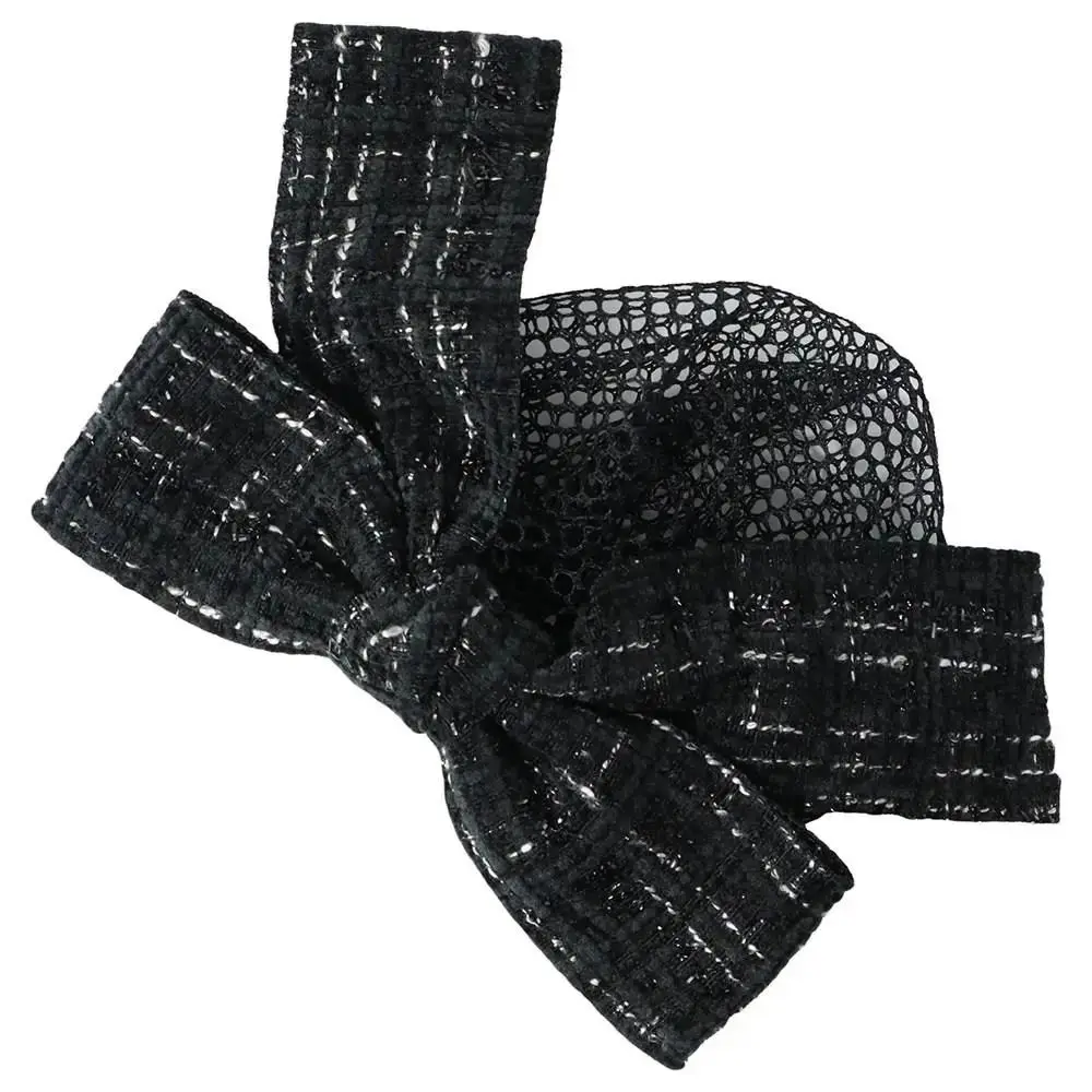 1Pcs Durable Bun Snood Mesh Flower Bowknot Fine/Loose Mesh Professional Hair Clip Headwear Net For Light Attendant Nurses