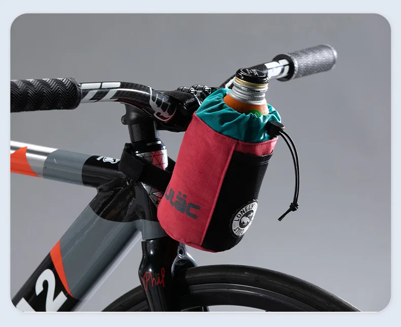 ULAC Fahrrad-Lenkertasche, 1/1,1 l, MTB, Rennrad, Roller, C-HOLD, wasserdichte Vorbautasche, Radfahren, Wasserflaschentasche mit abnehmbarem Streifen – Detail 15