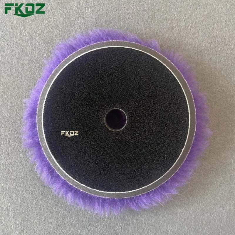 6 Inch Purple Long Wool Polishing Pad Car Paint Polishing Buffing Wool Pad For Waxing Buffer Polisher Use Scratch Treatment