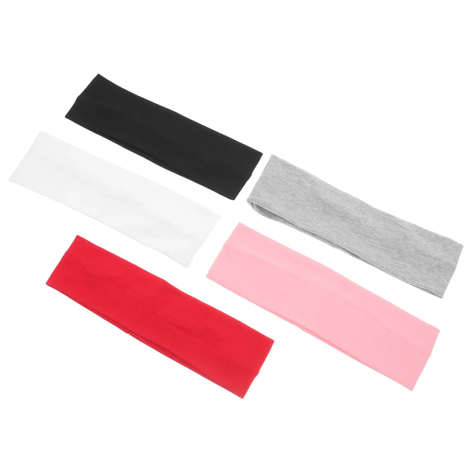 

5Pcs Workout Headband for Women Sweat Wicking Athletic Headbands Running Yoga Exercise Hair Band Sports Headbands for Men and