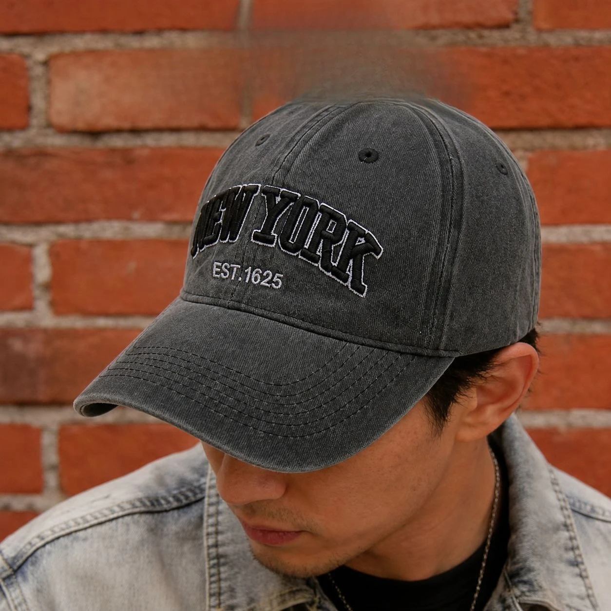 1 NEWYORK letter embroidered hat women's outdoor sun protection shade sun washing baseball cap men's cap adult
