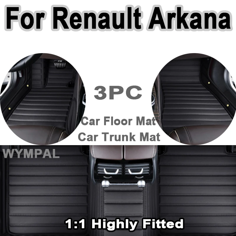 

Роскошные автомобильные коврики на заказ для Renault Arkana 2019 2020 2021 2022, авто роскошные кожаные мужские и женские автомобильные коврики с полным покрытием
