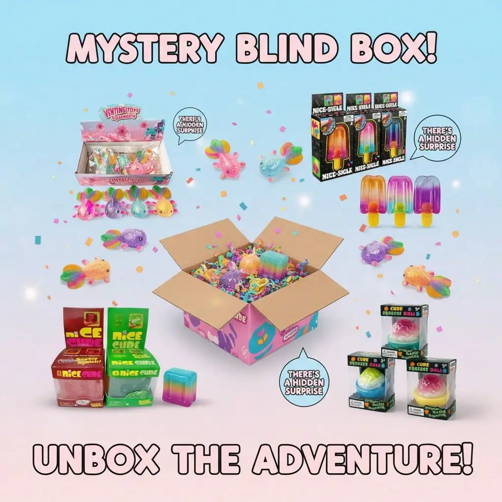 

Ocean Themed Squishy Blind Box Assorted Styles, Sparkly Transparent Glitter Octopus & Jellyfish Slow Rising Squeeze Toys, Soft Tactile Sensory Stress Relief Fidget Toy, Collectible Novelty Party Favor Gift for Kids Teens Adults