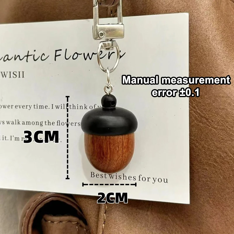 Creative Acorn Keychain for Car Keys, Cute Simulation Nut Bag Pendant for Backpack Purse Decoration, Unique Gift for Women Men