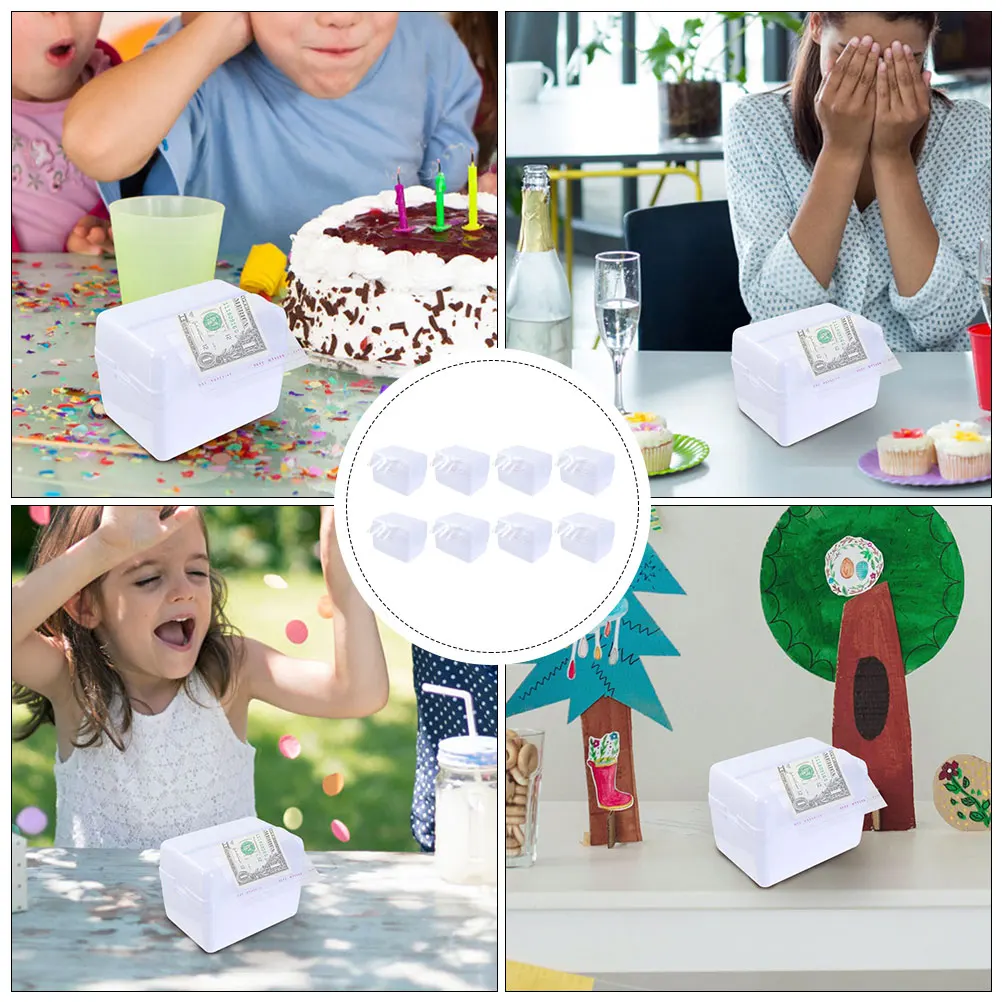 

8 set Pulling Surprise Birthday Props Party Supplies Accessories Pulling Accessories Box Cake Decoration Supplies