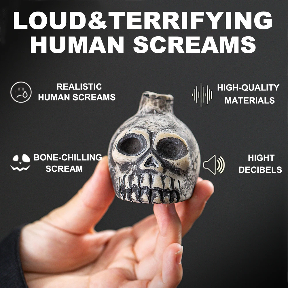 Aztec Death Whistle, Up To125+ Decibels Loud Real Screaming Aztec Death Whistle Loudest Authentic Human Authentic Human Sounding