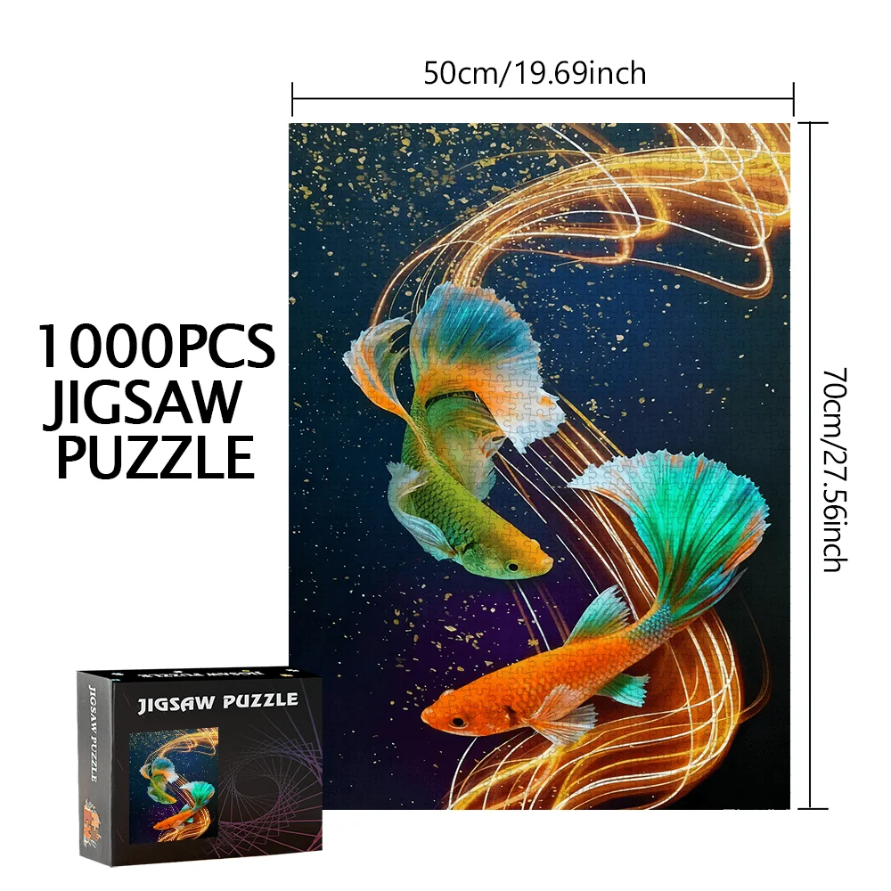 500pcs or 1000pcs Puzzle Suitable for s & - Number of Pieces for Challenge, Portable Rectangular Box, Themed DIY Puzzles (, Ch