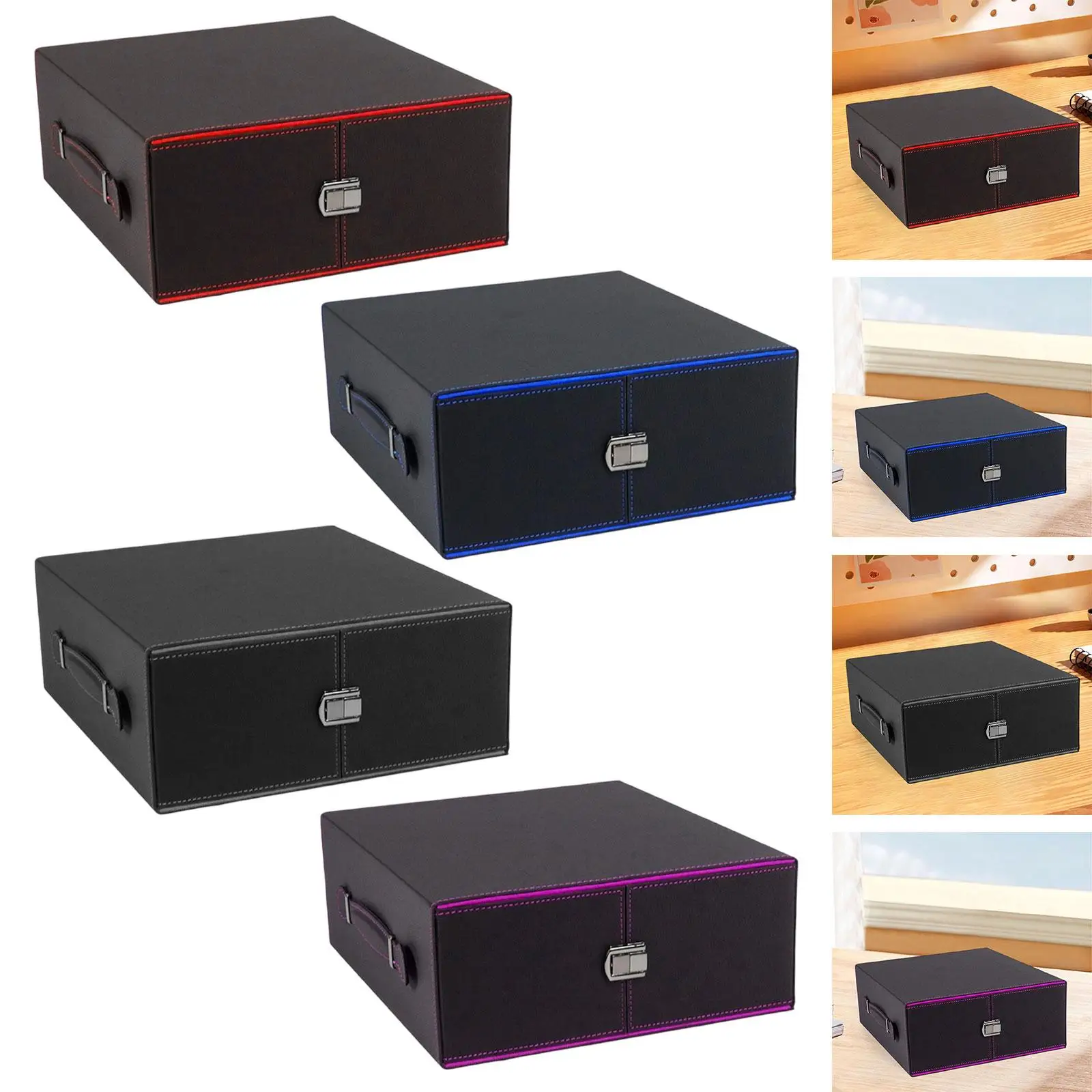 Trading Card Storage Box Gathering Card Toy with 3 Dividers for Game Card