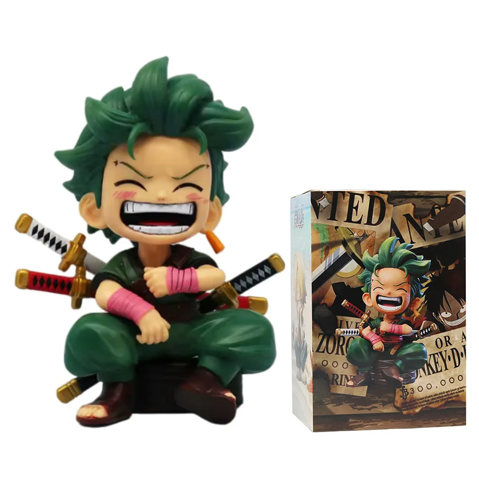 Anime One Piece Monkey D. Luffy Roronoa Zoro Sanji Portgas·D· Ace Yamato Q Versie Anime Figural Pvc Model SurpriseToy Kerstcadeau