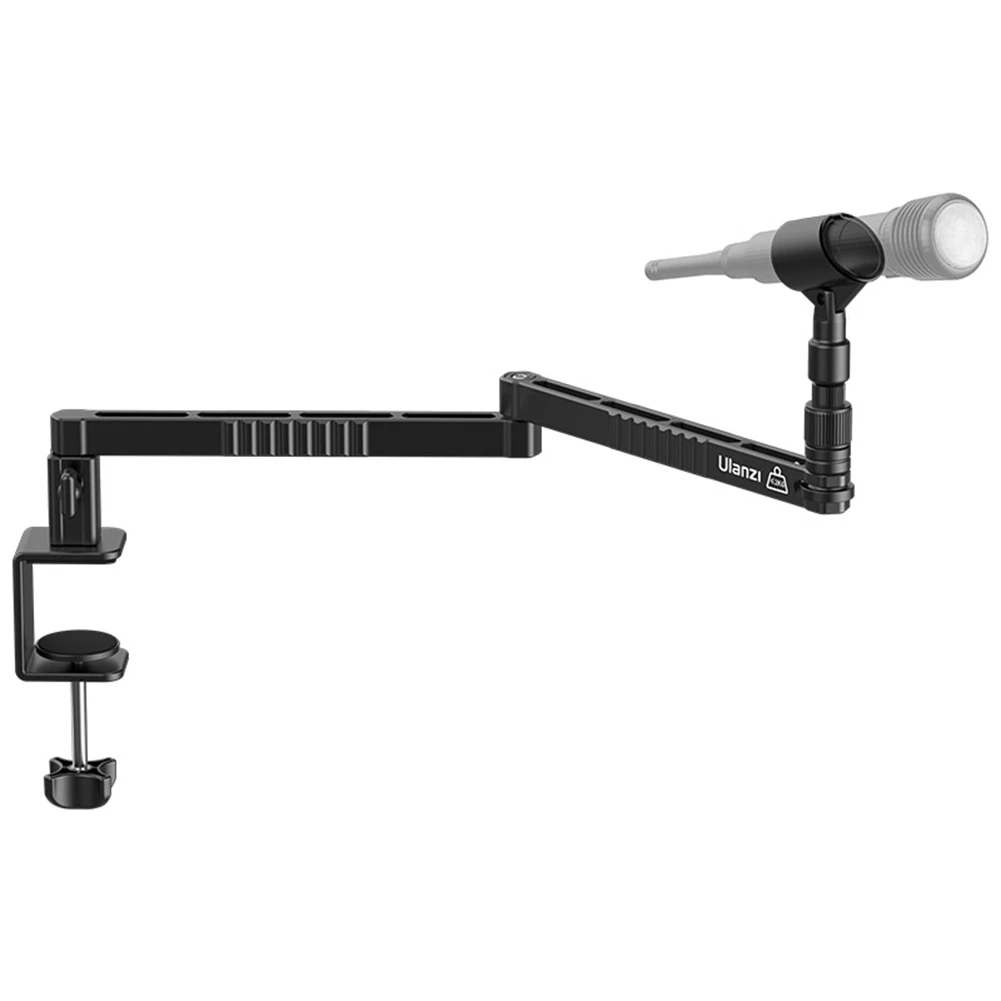 Ulanzi LS26 Low Profile Mic Arm 360° Rotatable Foldable Low Level Adjustable Microphone Boom Arm for Streaming Recording