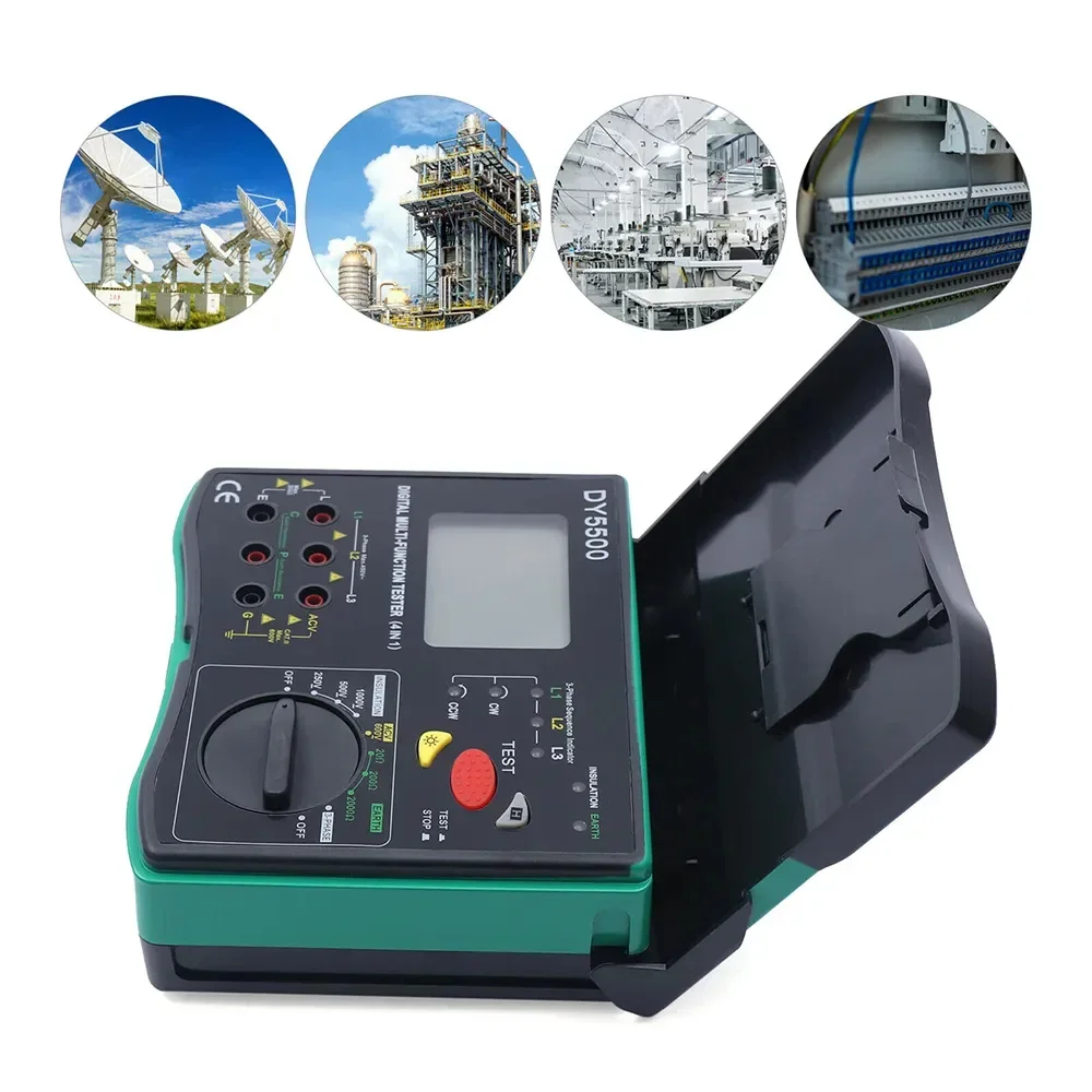 الفولتميتر تستر المقاومة العزل الأرض قياس الجهد المرحلة كشف المؤشر DUOYI DY5500 أداة متعددة الوظائف سيارة