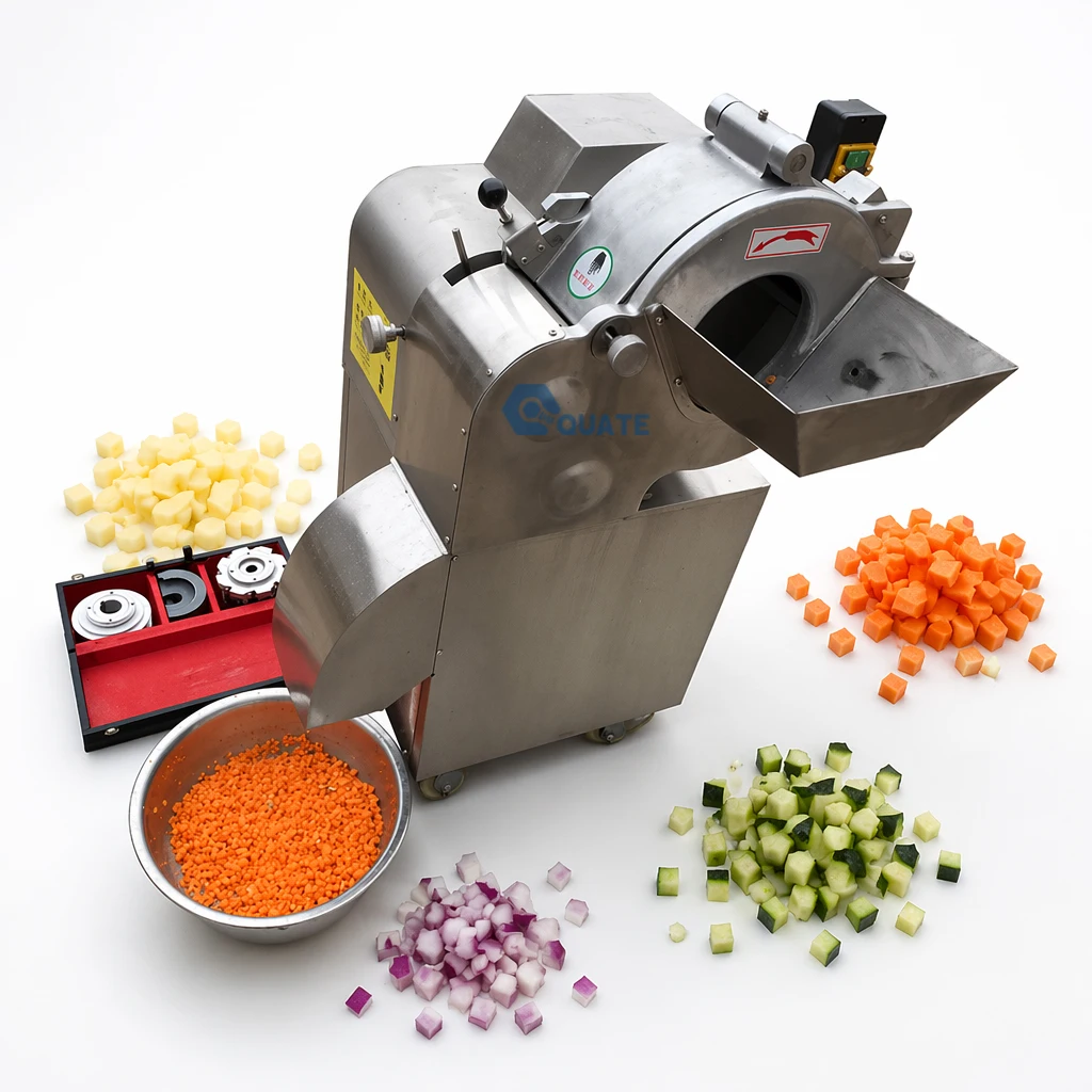 Commercial Potato Slicer Machine Vegetable Carrot Onion Cube Cutting Machine Mango Pineapple Cube Cutter