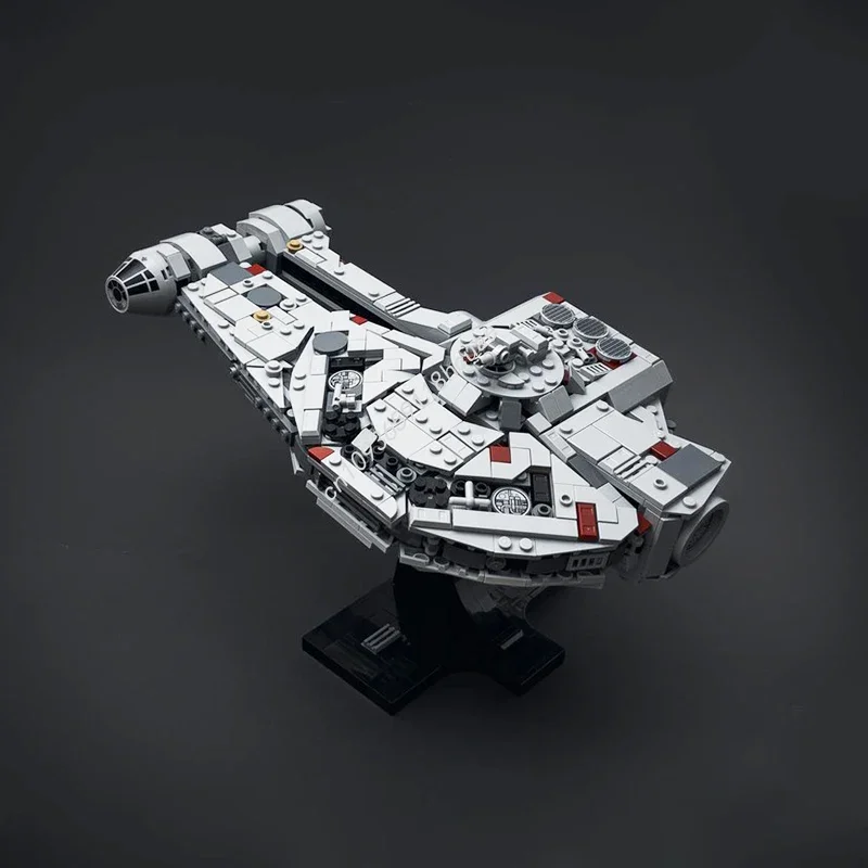 883PCS Star Battle Dash Rendar's Outrider Spaceship Model Moc Building Blocks Stacking Bricks Creative Educational Toys Kid Gift