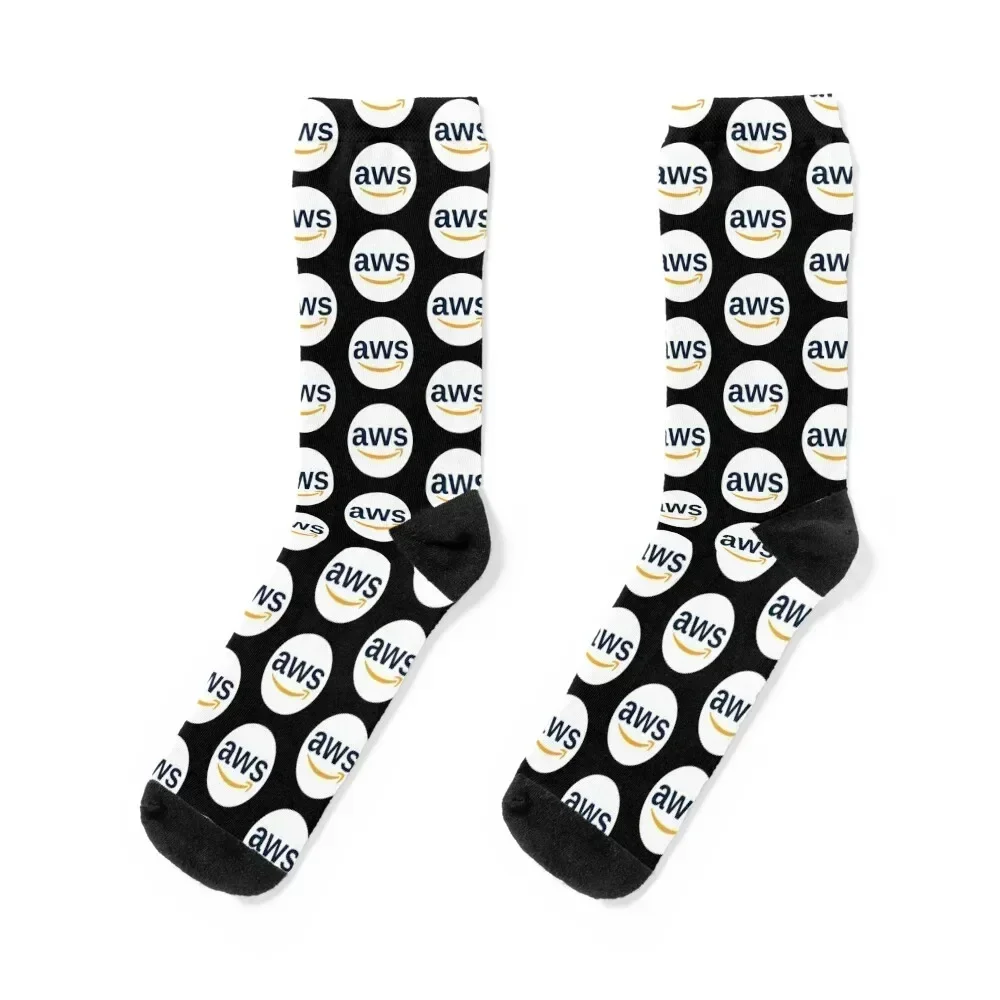 

AWS white badge Socks kids New year's anime christmas gifts Socks Men Women's