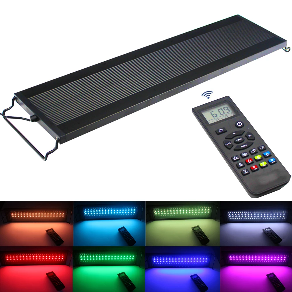 Aquarium Lamp Fish Aquariums Led Plant Light Full Spectrum MultiColor Programmable Led Aquarium lighting Wireless Remote Control