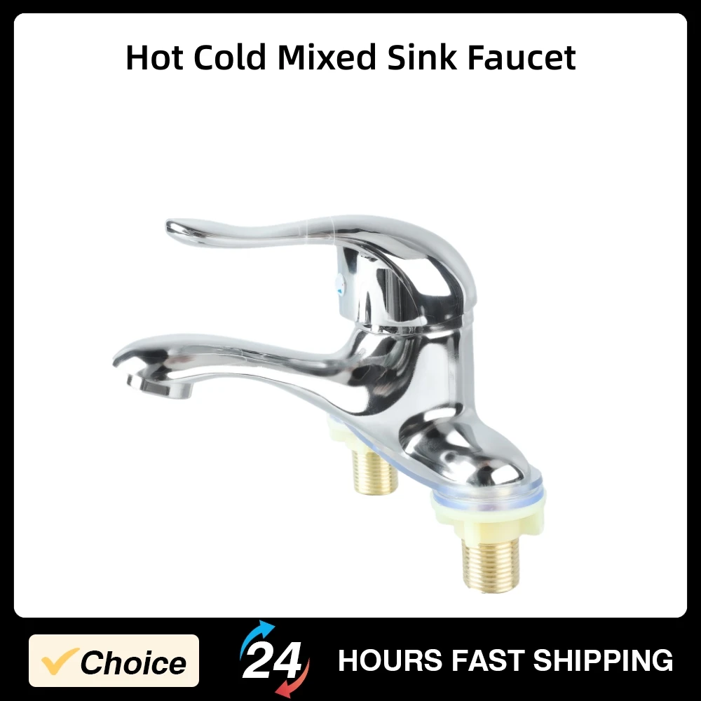 

Bathroom Sink Faucet 2 Hole Single Handle Bathroom Faucet Zinc Alloy Hot Cold Water Mixer Tap Bathroom Accessories