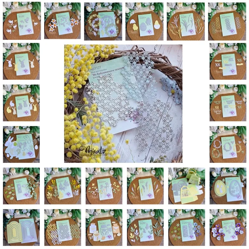 HolidayEastern Fragment colombes Miracle brillant lapin fleur matrices de découpe en métal timbres en Silicone Scrapbooking pochoir Album Photo