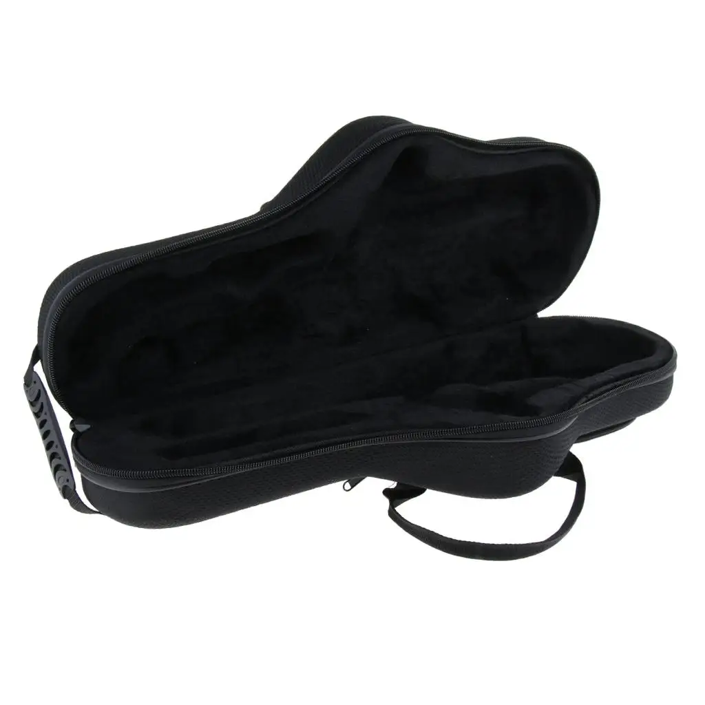 Deluxe Alto Saxophone Carrying Case Protective Handheld Foam Package for Woodwind Instrument Travel Usage