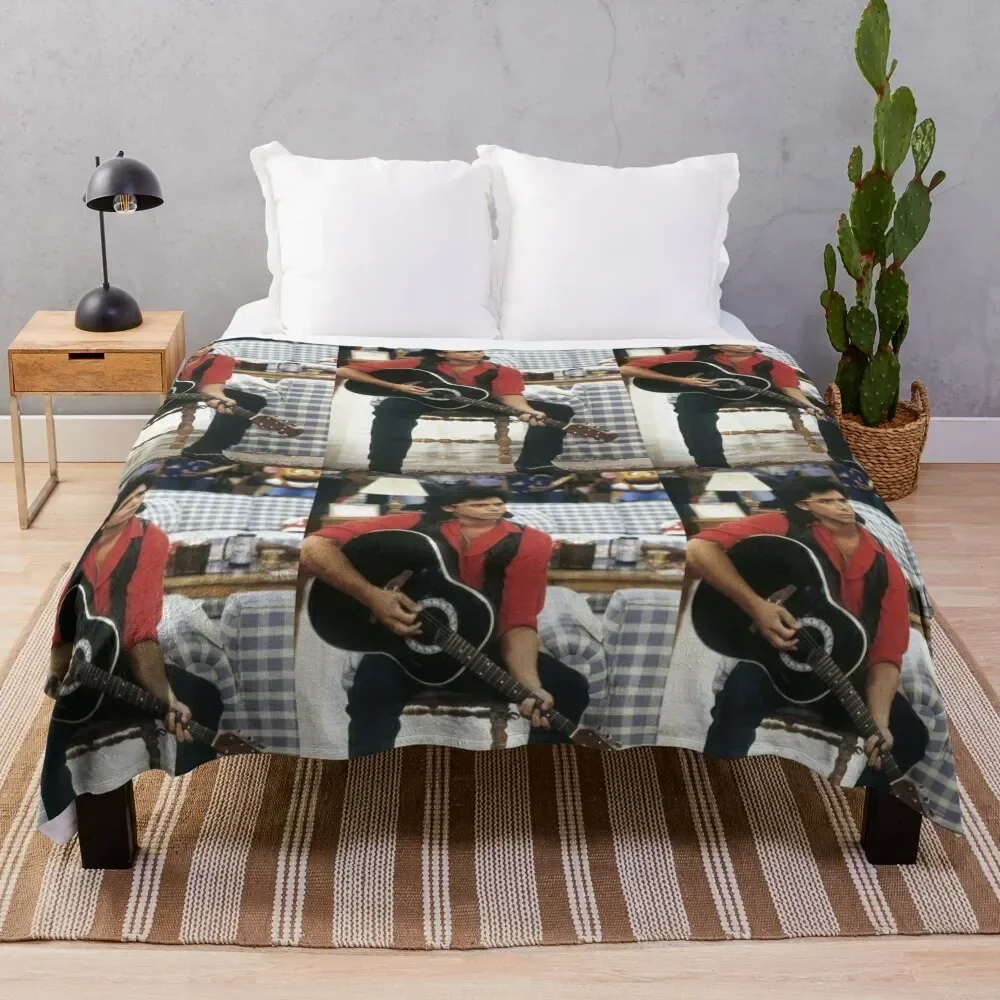 Uncle Jesse and his Guitar Throw Blanket cosplay anime Sofa Throw Designers Decorative Sofas Blankets