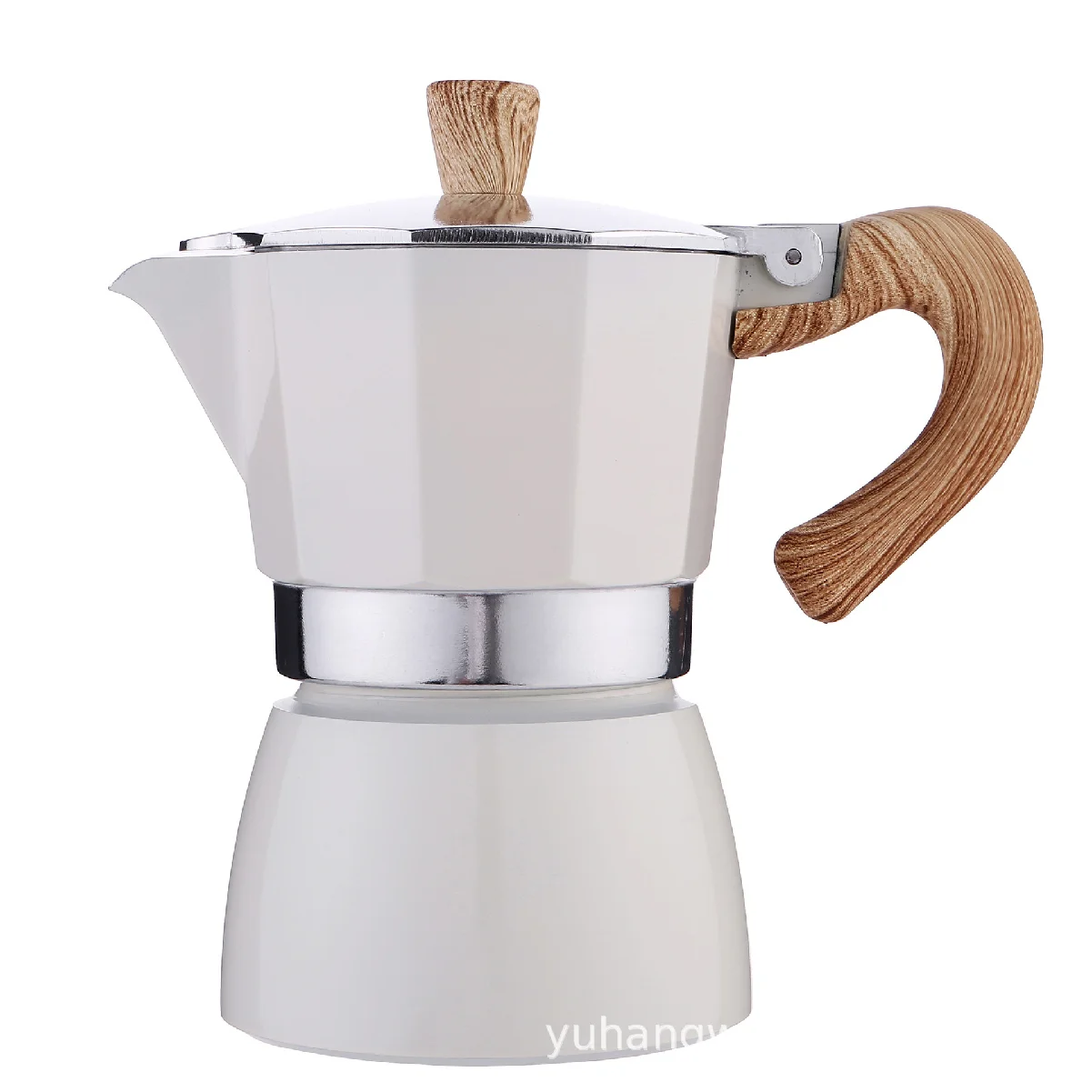 150ml/300ml Vintage Wooden Handle Espresso Maker Moka Pot Classic Italian KitchenTools Cafe Accessories