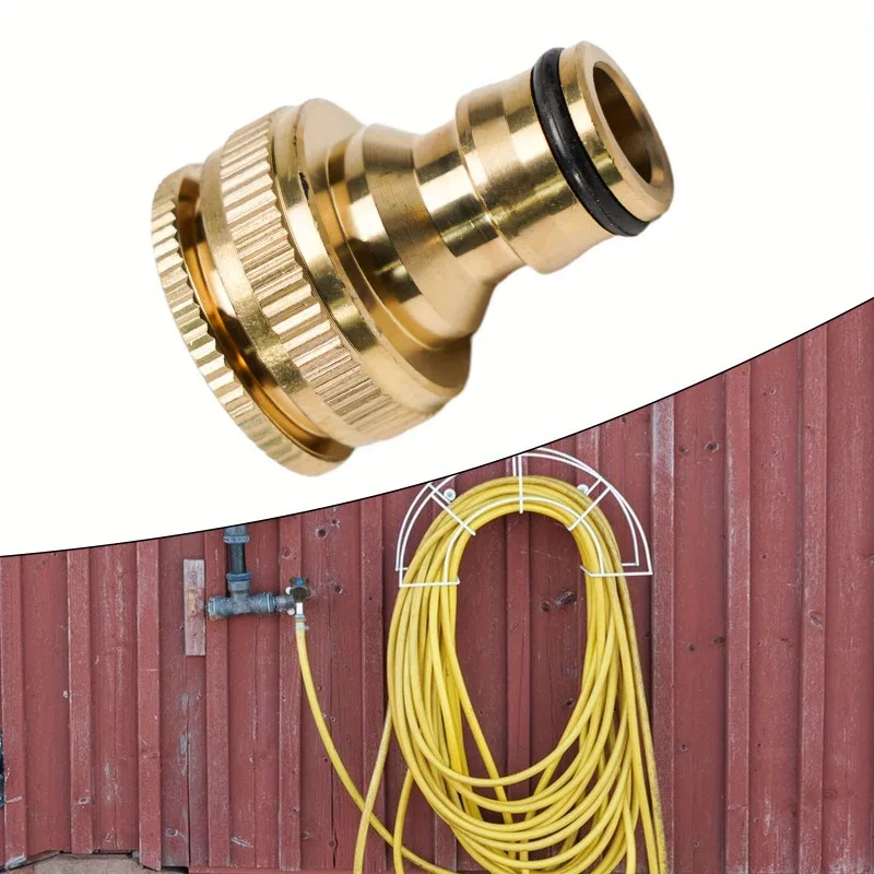 2Pcs Brass Hose Tap Connector 3/4
