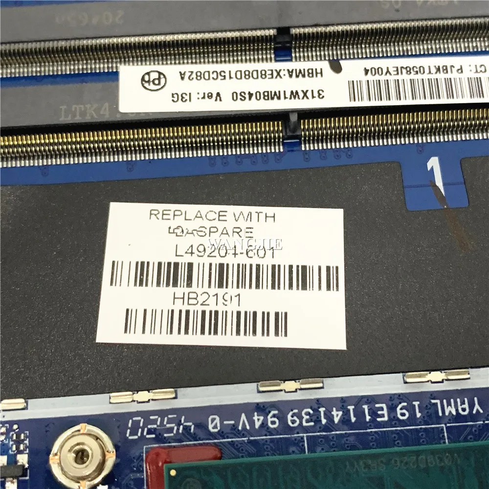 Für HP ZBOOK X360 G5 Laptop Motherboard L49204-601 i7-8750H P2000 4GB GPU DA0XW1MBAI1 100% Funktioniert