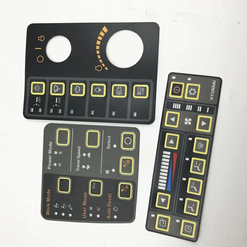 Modern excavators 200/215/225/265/305/-7 air conditioning control panel accessories stickers/instruments