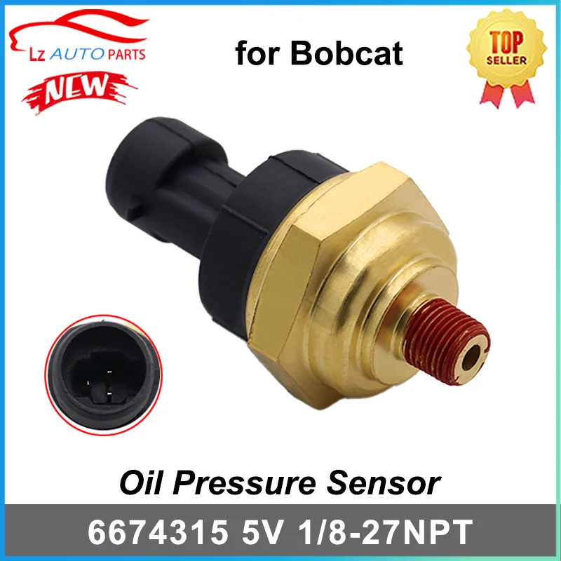 

5V Engine Oil Pressure Sensor Switch 6674315 for Bobcat Loaders T140 T180 T190 T250 T320 751 753 A300 S130 S160 S175 S250