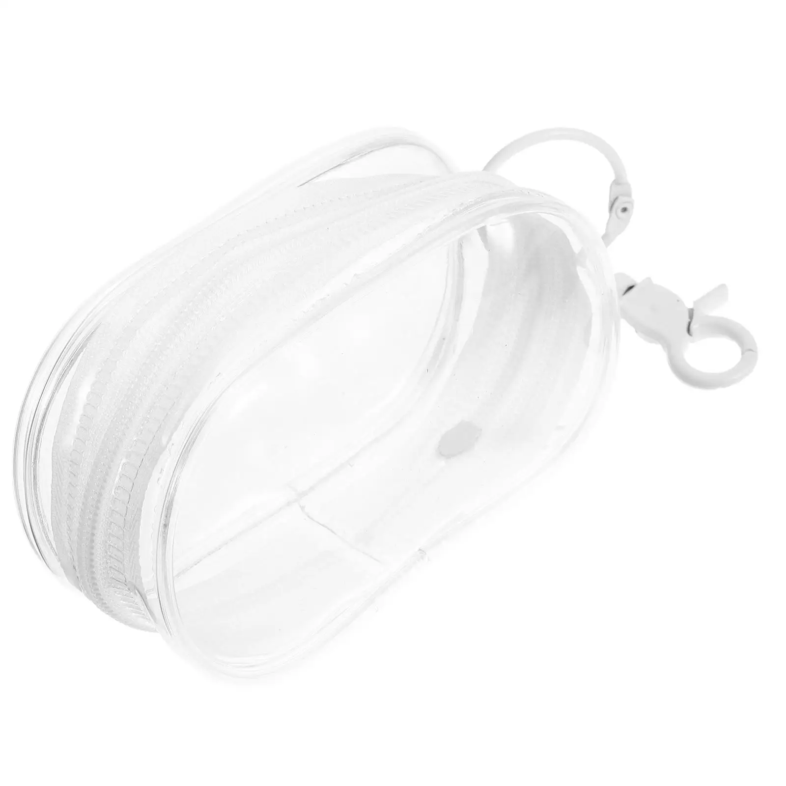 

Transparent Travel Hair Tie Storage Bag PVC Earphone ganizer Multifunctional Pouch Wallet Black Small Size Cord Container