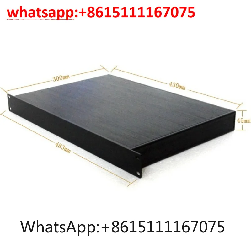19 Inch Full Aluminum 1.5U Standard Rack Chassis, U-Type Plug-in Server Cabinet Shell Factory Direct Sale