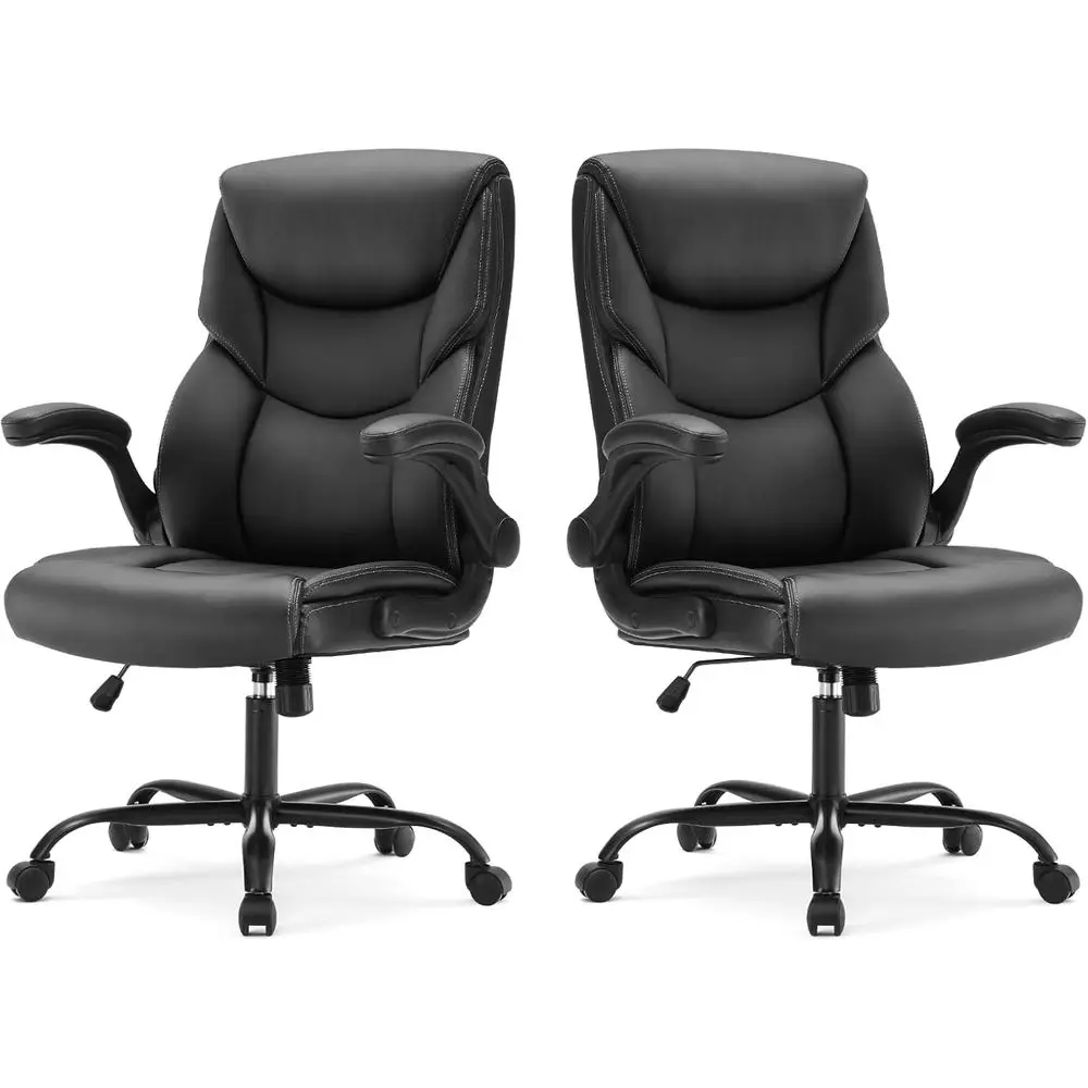 

Эргономичные игровые офисные кресла с двойной регулировкой, поворотным механизмом, колесиками, регулируемой высотой, из искусственной кожи, темного цвета