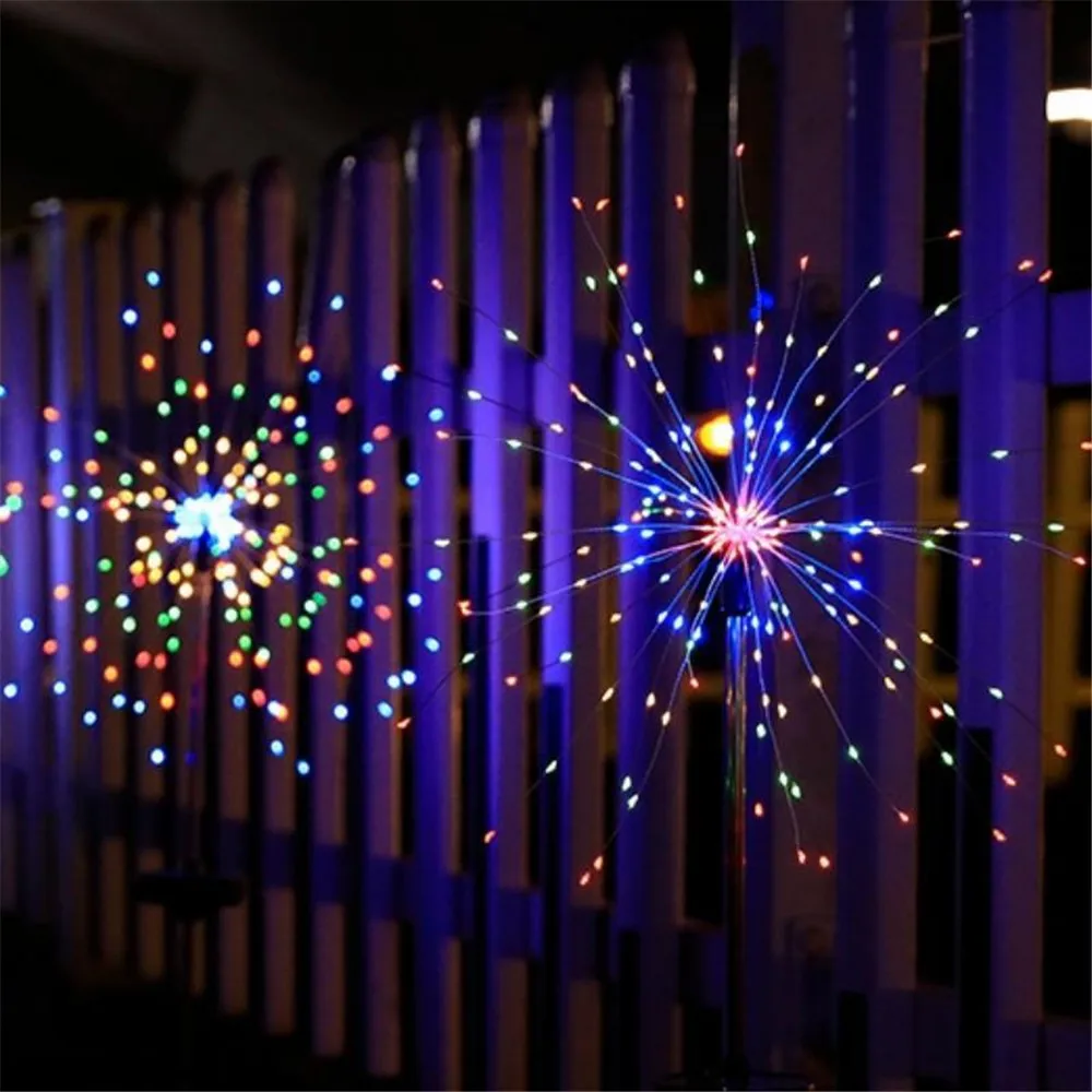 

Solar LED Firework Fairy Lights Waterproof Outdoor Garden Lawn Pathway Lights Christmas Decor 90/120/150/180 String Lights