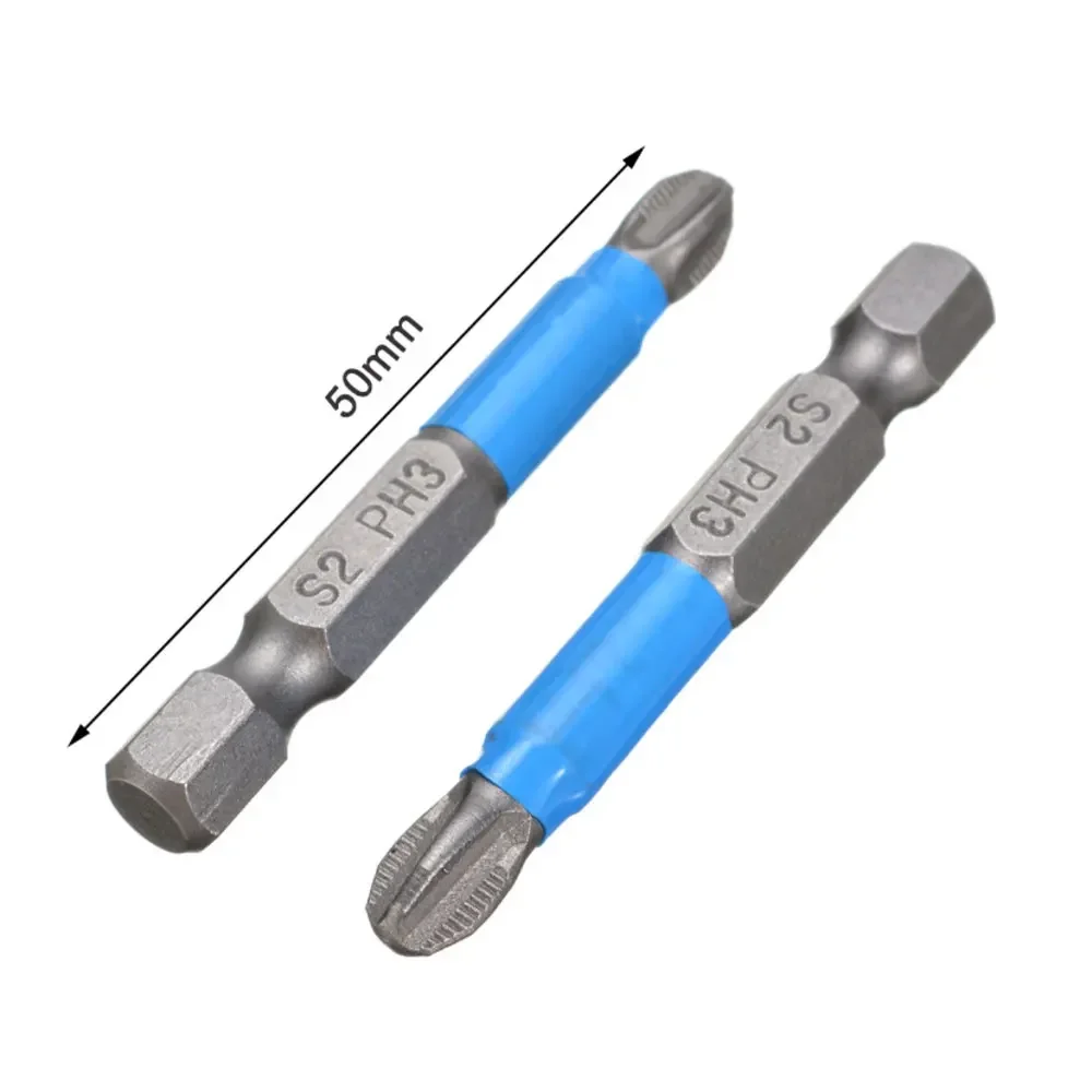 Imagem -04 - Binoax Cruz Cabeça Magnética Lote Anti Slip Parafuso de Broca Chave de Fenda Elétrica Conjunto Bits 50 mm s2 ph pz 12 Pcs