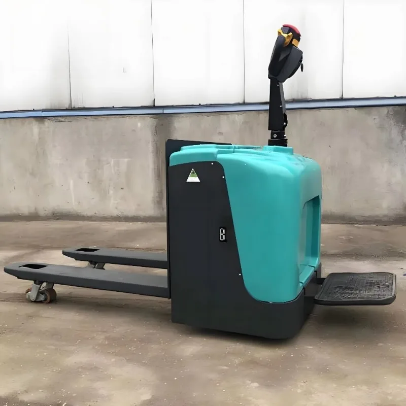 Self Stacking Forklift Multifunctional Rough Terrain Pallet Truck Stable Traction Structure Easy Maneuver Warehouse Transfer Use