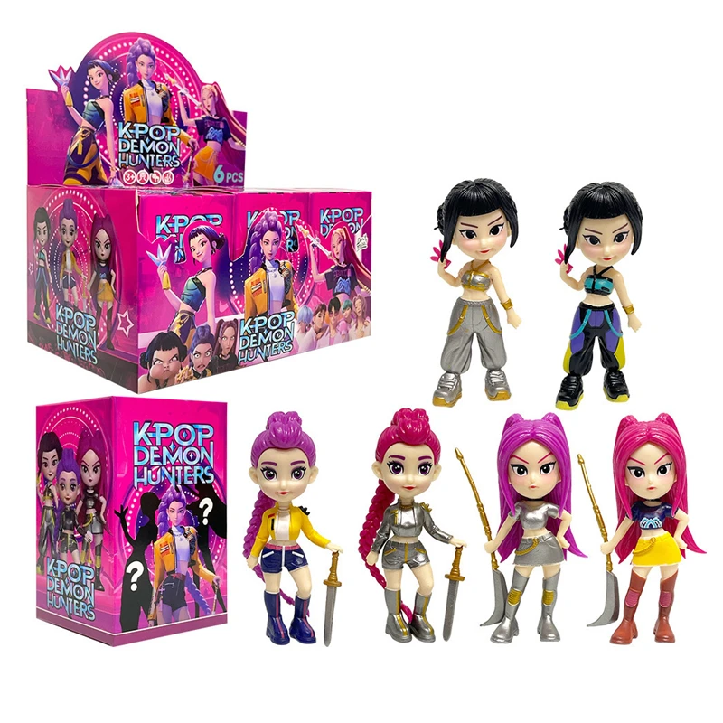 

2025 Горячая аниме KPop Devil Hunter кукла виниловая игрушка Rumi Mira Zoi персонаж виниловая маска слепая коробка орнамент игрушка подарок на день рождения