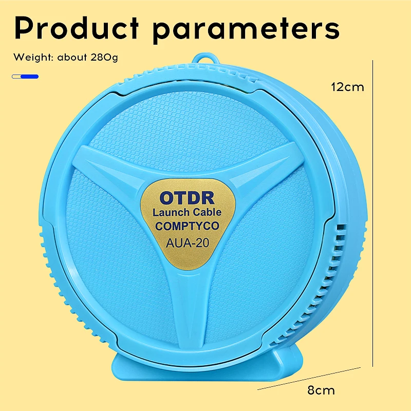 Éliminateur de zone de fréquence OTDR d\'anneau de fibre de câble de lancement d\'otdr AUA-20 extension d\'essai du mode unique SC/David/ST/LC(UPC/APC)