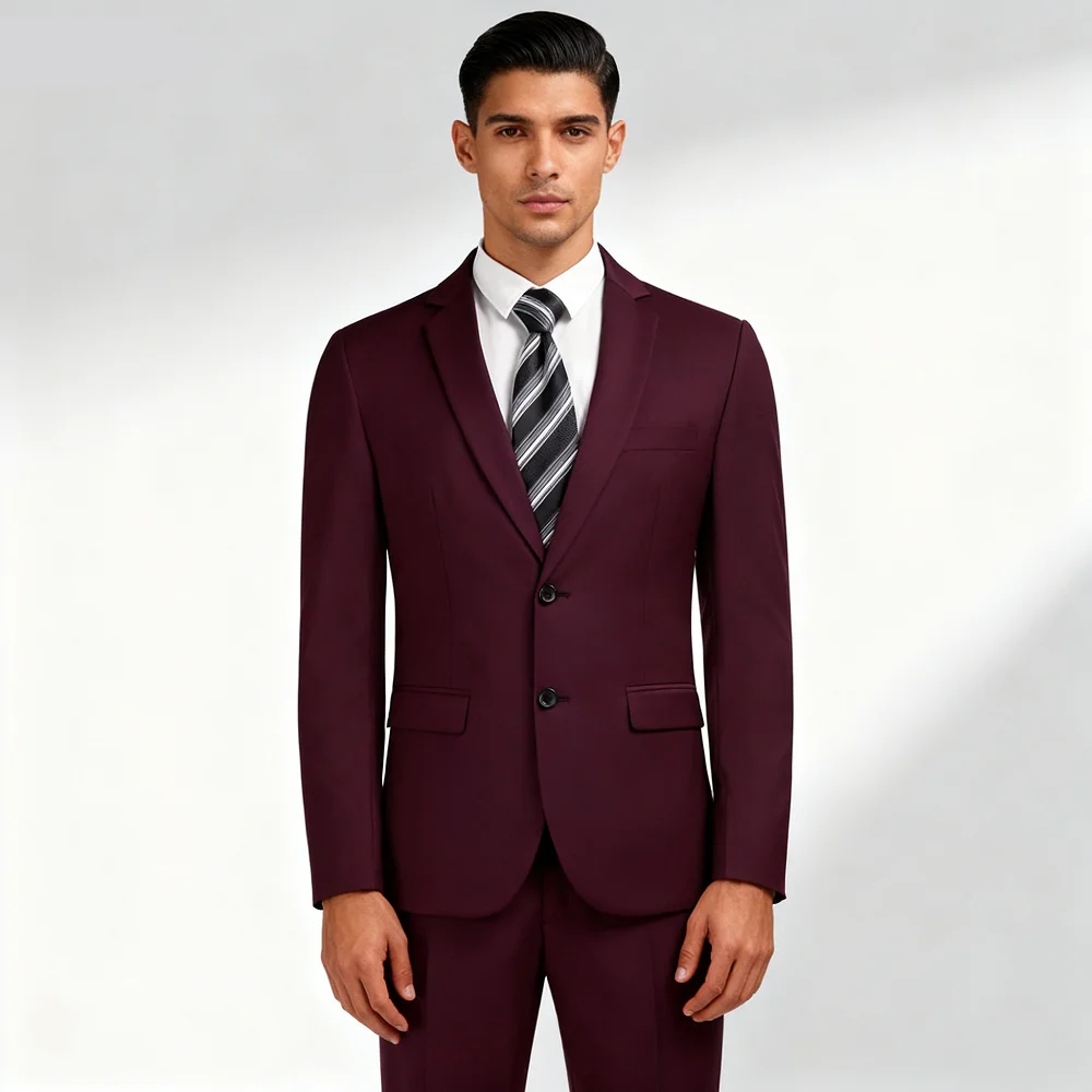 

Groomsmen Smoking Suit for Men, Peak Lapel, Jacket, Pants, Tuxedo, Single Button, Formal Wear, Fashion, 2 Pcs