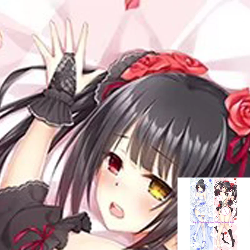 

Dakimakura Anime Pillow Cover Tokisaki Kurumi Double Sided Print 2Way