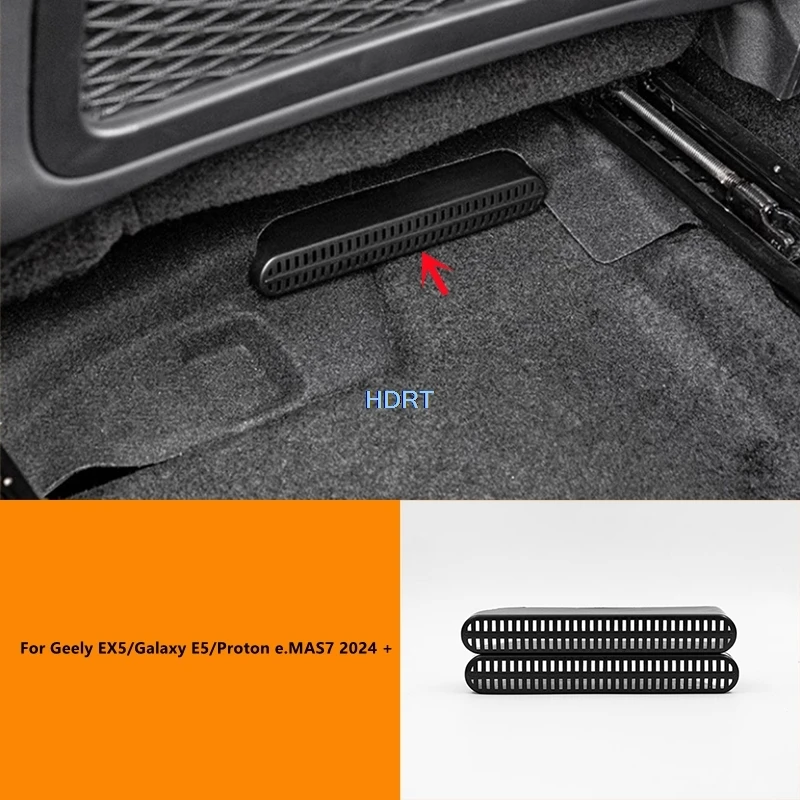 

Автомобильный стиль, вентиляционное отверстие для заднего сиденья, маска, пылезащитный чехол, аксессуары для Geely EX5/Galaxy E5/Proton e.MAS7 2024 +