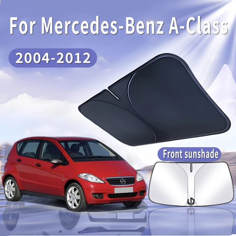 Car Sun Visor For Mercedes-Benz A-Class W169 2004~2012 Front Windshield Sunshade Heat Insulation Summer Cooling Auto Accessories