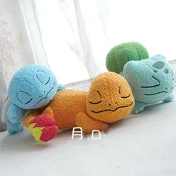 Kawaii Pokemon Plush Toys Mini Sleep 3 Pack Charmander, Squirtle & Bulbasaur Soft Hobbies Games For Kids Babies Birthday Gift