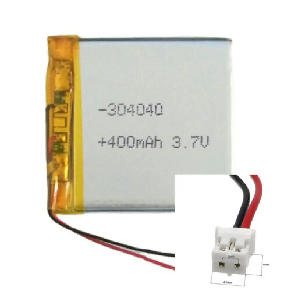 Rechargeable 3.7V 400Mah 304040   Polymer Ion Battery For MOBILE POWER SMART WATCH CAMERA POWER BANK MP165