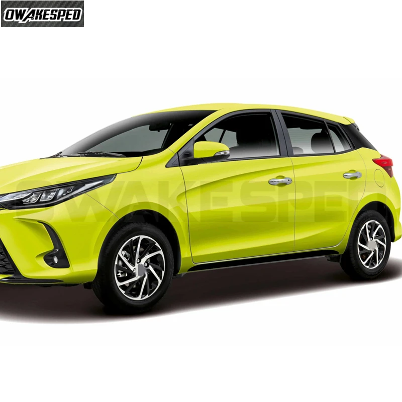 Carbon Fiber Sport Stripes For Toyota Vitz Yaris  Car Door Side Skirt Sticker Auto Body Decor Vinyl Decals Tunning Accessories