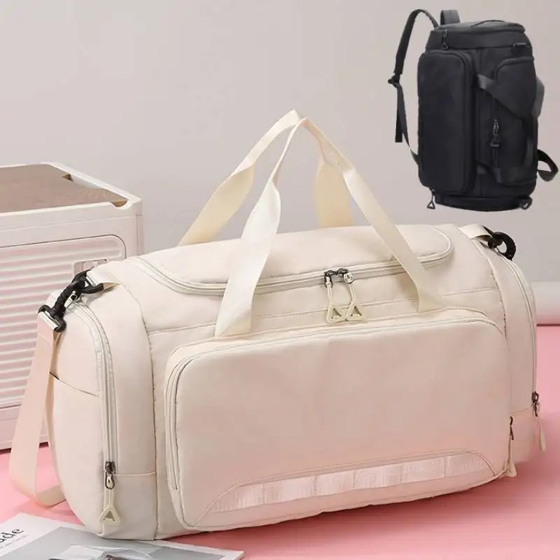 

Travel Duffel Bag with Shoes Pocket Short Distance Handbag Dry Wet Outdoor Hiking Camping Backpack Female Business Trip Rucksack