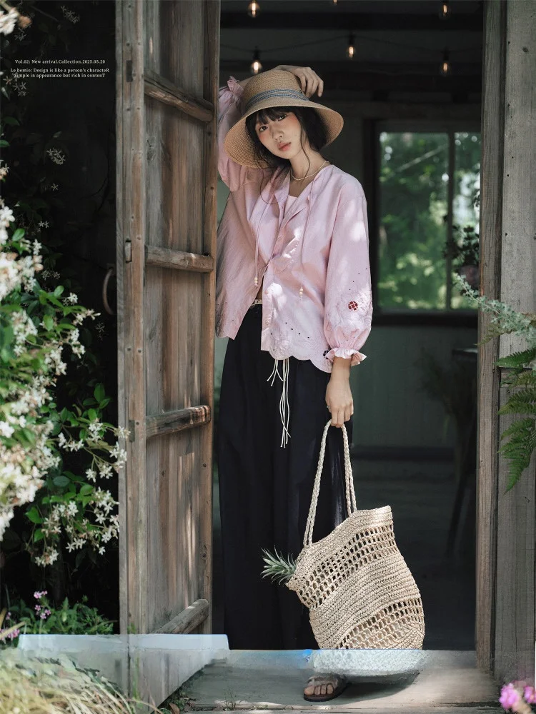 

Natural Linen Cool Breathable Loose Straight Leg Wide Leg Pants Casual Trousers White Sketch Workshop LiMo Gallery