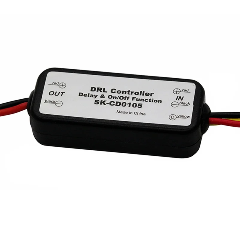 B69C 1Pcs DRL Controller Auto Car LED Daytime Running Light Relay Harness Dimmer On/Off 12-18V Fog Light Controller