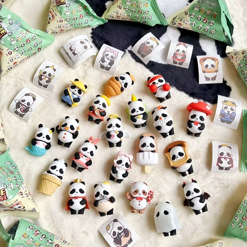 

Новинка, хит продаж, 52 игрушки, панда-ролл, мин, универсальная серия, слепая коробка, милые куклы-панды, подвески для девочек, модная игрушка, детский рождественский подарок