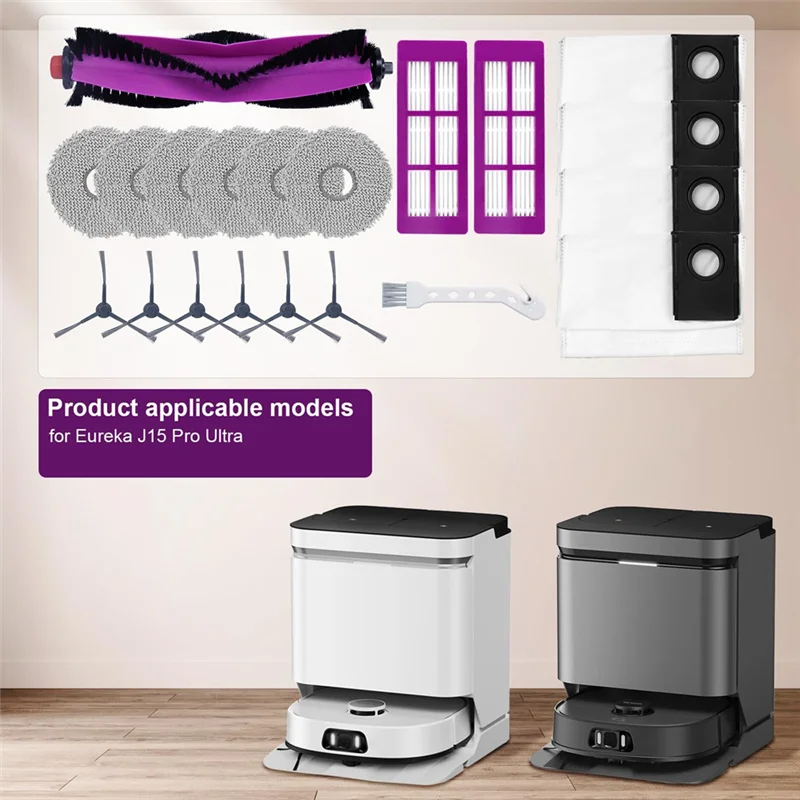 

ABZY-Accessory Kit For Eureka J15 Pro Ultra Replacement Cloths For Eureka J15 Pro Ultra